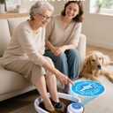 Ionic Foot Detox Machine 3.0, Foot Spa at Home detox, Ion Detox Foot Bath Cleanse Machine to Remove Toxins -2 Arrays, 15 Disposable Foot Bath Liners, Detox Sea Salt, Upgraded Durable Basin