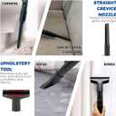 1-3/8 Vacuum Attachments for Shark & Miele, Horsehair Dusting Brush, Crevice Tool, Upholstery Attachment, Fit Shark Rotator NV360 NV350 NV500 NV501 HV300 HV301 HV322 HV371 HV372 & Miele C1 C2 C3