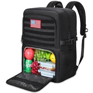 BERTASCHE Lunch Backpack, Work Backpack with Insulated Cooler Lunch Box 17.3 inch Laptop Backpack for Men Women, TSA Large Daypack for Commuter College Travel Picnic