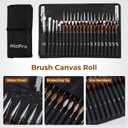 Nicpro Miniature Paint Brushes Dry Brush - 21PCS Model Paint Brush Set with Cloth Roll for Acrylic Oil Watercolor, Detail Paint Brush Drybrush for Model, Miniature Painting, Paint by Numbers, Craft