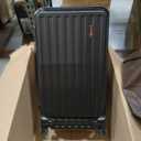 Luggage Sets 2 Pieces, 20 Inch Carry On Luggage and 29 Inch Checked Luggage with Spinner Wheels, Lightweight ABS+PC Hardshell Trunk Suitcases with Aluminum Frame, Top Opening (Black, 20/29)