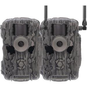 Stealth CAM Fusion X-Pro 2 Pack Dual Sim 36 MP Photo & 720P HD Video 0.4 Sec Trigger Speed Wireless Hunting Trail Camera 