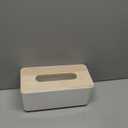 Wood Tissue Box Cover Gloves Box Holder Wooden Rectangular Tissue Box Holder for Storage on Bathroom Vanity, Countertop, Bedroom Dresser (Large(10.2 x 5.1 x 4.5))