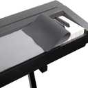 Piano Keyboard Anti-Dust Cover High Technology Fabric Key Cover Cloth Fit For Upright Piano, Electric Piano & Grand piano (Dark blue) (Gray)