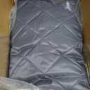 Magnetic Thermal Insulated Door Curtain, Fits Door Size 38"X82", Thicker Layered Fabric, Self Closing, Grey (Gray)