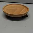 Cut-Nic Wood Key Bowl for Entryway Table, Key Tray, Jewelry Tray, Valet Tray with 2 Cute Duck Feet, for Rings, Coins, Bracelets Watches