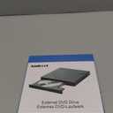 External DVD Drive USB 3.0 USB C CD Burner CD/DVD +/-RW Optical Drive, Slim Portable DVD CD ROM Rewriter Writer Duplicator for Laptop Desktop PC Windows 11/10/8/7 MacBook Mac Linux OS Apple