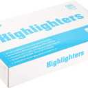 Rarlan Highlighters, Chisel Tip, Assorted, 96 Count Bulk Pack