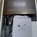 Lateral File Cabinet, Walnut + Black