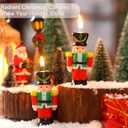 24 Sets Christmas Party Favors Nutcracker Soy Wax Candles with Organza Bag and Cards Bulk Portable Candle Party Favors Xmas Gifts for Guest Celebration Supplies Decor