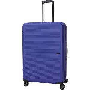 TRIPS AXIS 28-Inch Lightweight Durable Hardside 8-Wheel Spinner Checked Suitcase Size Luggage, Navy, LARGE CHECKED