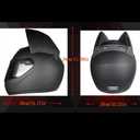 Cat Ear Offroad Helmets,Men and Women Full Face Motorcycle Helmet,for Dirt Bike, Four-Wheeled ATV, M