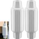 Dock Bumpers for Poles, Boat Dock Pole bumpers for Docking Dock Post Bumpers for Slide-Over Pole, Slip-On Dock Support Pipe, Vertical Protection Soft UV-Resistant Marine-Grade Vinyl 2 Pack White