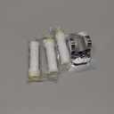 Filtered Shower Head with Handheld - High Pressure 3 Spray Modes Showerhead with Filters, 12 Replaceable Water Softener Filters for Hard Water | Ion Shower Drops Head with 75" Anti-Burst Hose (Gray)