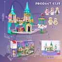 Sluban Amusement Park Roller Coaster Castle Building Set, STEM Educational Toy Building Blocks Set Gift for Boys & Girls Ages 6-10