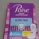 Poise Ultra Thin Incontinence & Postpartum Pads for Bladder Leaks, 4 Drop Moderate Absorbency, Long Length, 48 Count 