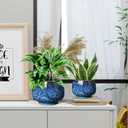 BUYMAX Ceramic Plant Pots Set of 3, 6 & 8 & 10 Inch Indoor Planters, Small, Medium, Large