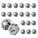 20 PCS 1/2-20 Inch Lug Nuts, 509 Trailer Lug Nuts Open End Acorn Lugs, Zinc Plated Wheel Tire Lugs Replacement for 1/2" Wheel Lug Studs Dexter EZ Lube Trailer Camper RV Truck