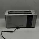 Mueller UltraToast Full Stainless Steel Toaster 4 Slice, Long Extra-Wide Slots for Bagels and Waffles, 6 Browning Levels, LED Display, Cancel/Defrost/Reheat Functions & Removable Tray, Kitchen Gadgets
