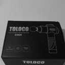 TOLOCO Massage Gun, Deep Tissue Back Massage for Athletes for Pain Relief, Percussion Massager with 10 Massages Heads & Silent Brushless Motor, Gifts for Fathers Day, Black