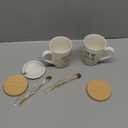 AW BRIDAL Ceramic Engagement Gifts For Couples Newly Engaged Unique Coffee Mugs Set Of 2, 12 Oz| Bachelorette Bridal Shower Gift For Bride, Anniversary Wedding Gifts For Couple Housewarming Gift Ideas