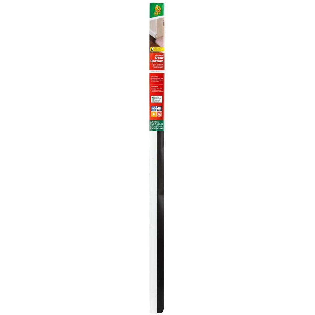 Duck White Aluminum Door Sweep, 5 pack