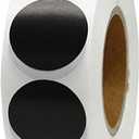 1000PCS Kraft Circle Stickers Dot Stickers, 1 Inch Round Blank Garage Sale Price Stickers Kraft Coding Tag Labels Brown Natural Envelope Seals for Home Classroom Jam Canning Jar Labels (Black)