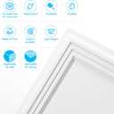 Art3d 33-Pack 3D Textured Accent Wall Panel for Interior Décor, Waterproof PVC Decorative Wall Paneling for Living Room Bedroom Gaming Room Office, 11.8"x11.8" Cover 32.Sq.Ft., White