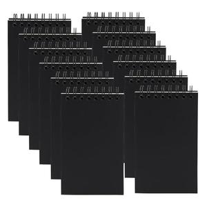 Aacehlh 12 Pack Pocket Notebooks, 3x5 Small Notepads, Mini Spiral Notebooks, 60 Sheets/120 Pages,Lined College Ruled Paper, Memo Pads for Home, Office, School or Travel (Black)