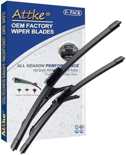 ATTKE 26" + 17" OEM Quality Front Windscreen Wiper Blades for Subaru Forester 2019-2025,Legacy 2020-2022,Subaru Outback 2020-2022 (Set of 2)