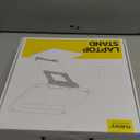 Nulaxy Height Adjustable Laptop Stand for Desk, Dual Foldable Aluminum Computer Riser, Pull Out Design Ergonomic Sit to Notebook Holder Convertor, Compatible with All 10-17" Laptops, Tablets, Gray