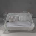 Volnamal Diaper Caddy Organizer, 3-Tier Movable Diaper Cart with Wheels, Newborn Essentials Must Haves, Diaper Caddy for Wipes & Diapers, Baby Registry Search - Plastic White