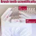 Automatic Electric Toothbrush Portable Washable Soft Bristles 30s Automatic Timer Wireless Charging Dual-Use for Travel & Home