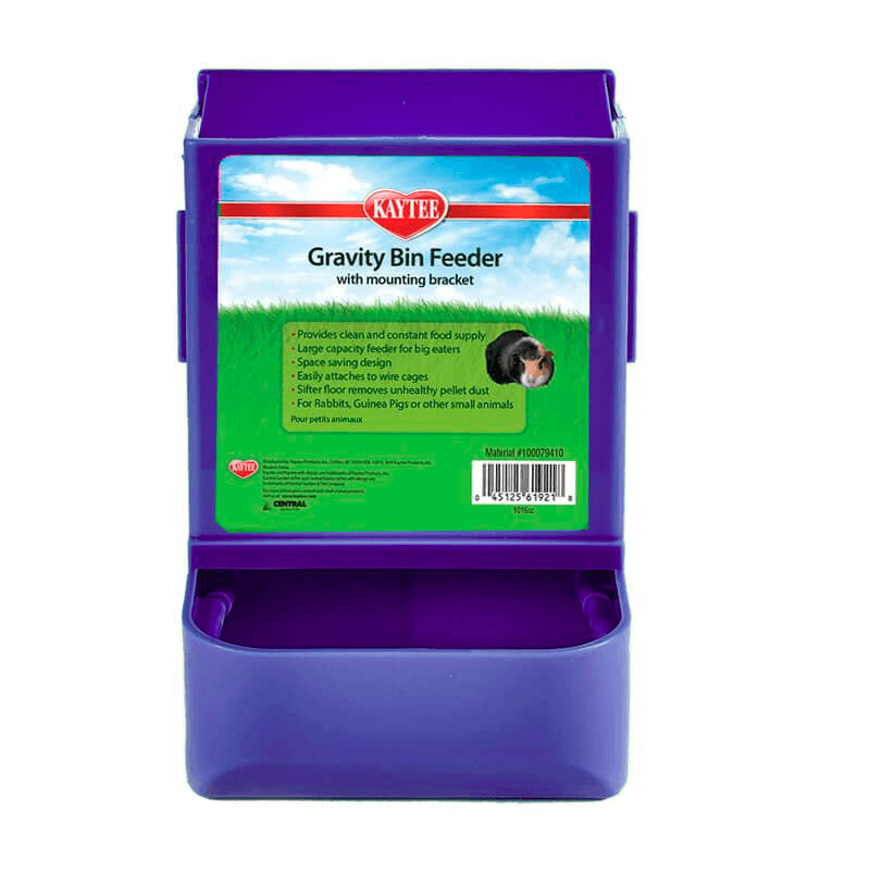 Kaytee Gravity Bin Feeder With Bracket Assorted Kaytee Gravity Bin Feeder With Bracket Assorted