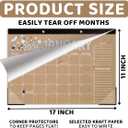 2026-2027 Teacher Planner Large Desk Wall Calendar with 18 Month from January 2026 to June 2027 Retro Holiday Monthly Hanging Calendar Perfect for Home Office Classroom 17 x 11 Inches