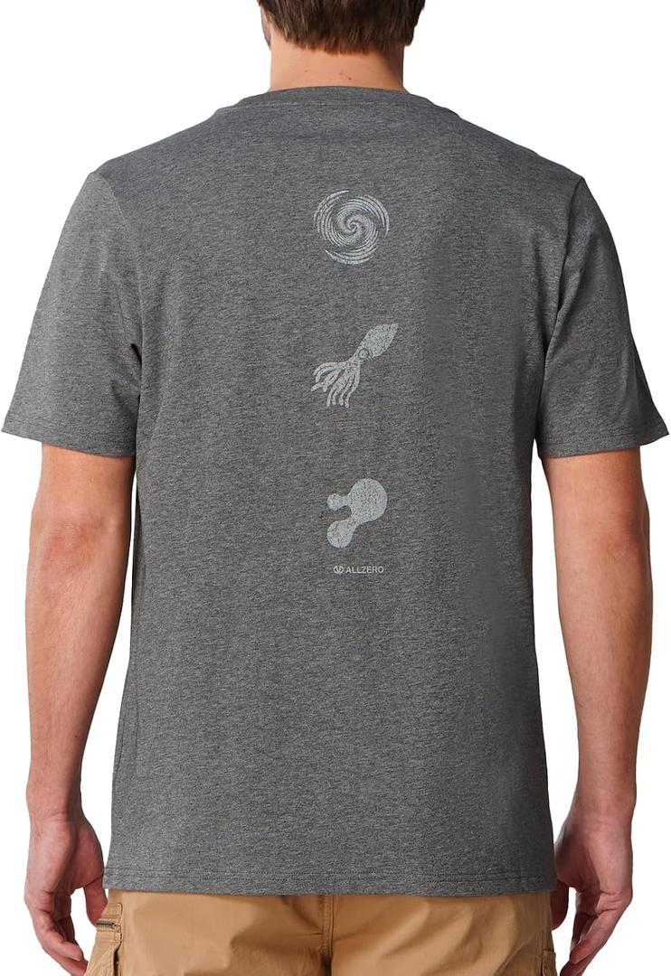 ALLZERO Men's Cotton T-Shirt Vintage Graphic Relaxed Fit Crew Neck Short Sleeve Tee (Gray, XXL)