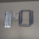 6 PCS Square U-Bolts for Trailer, M10 x 4" x 5-3/4", Galvanized Steel