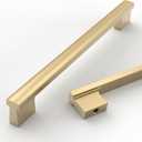 Asidrama Pack of 10 10 Inch(254mm) Champagne Bronze Cabinet pulls Kitchen Cabinet Handles, Kitchen Cabinet Hardware for Cupboard Drawer Pulls