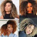 3pcs/pack Kinky Curl 12Inch Afro Kinky Twist Hair Crochet Braids Soft Synthetic Crochet Hair Extention (12inchOTbrown)