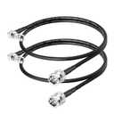 Superbat Micro BNC to BNC Cable 2ft SDI BNC Male to HDBNC Male Cable Right Angle Belden 1855A, Support 3G/6G/12G-SDI,for Blackmagic Video Assist Monitor Camera Video Switcher 2-Pack