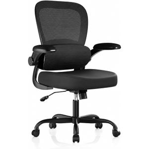 Ergonomic Mesh Office Chair with Adjustable Lumbar Support, Black