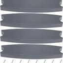 4 Pcs 18" Pool Ladder Steps Replacement Universal Swimming Pool Ladder Steps for Inground and Above Ground Heavy Duty Molded Plastic Stairs with 8 Pcs Stainless Steel Bolts (Gray)