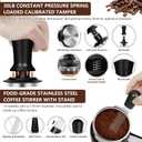 Y-Step 25 PCS Espresso Accessories Kit, Espresso Tamper Kit Coffee Tamper Set, 51mm Espresso Tamper with Spring Loaded Calibrated, 51mm Espresso Puck Screen and Dosing Funnel, WDT Tool, Latte Art Kit