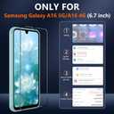 Pilaru Magnetic for Galaxy A16 5g Case with Tempered Glass Screen Protector :(12FT Military Grade Drop Protection) Translucent Matte Slim Non Slip Anti Fingerprint Full Body for A16 Case Mint Green