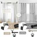 Black Decorative Curtain Rods for Windows:66-120 Inch Adjustable Farmhouse Curtain Rod for Bedroom Living Room,Heavy Duty Rustic Drapery Rods with Vintage Eagle Finial Easy Install,Matte Black