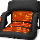 Suteck Heated Stadium Seats with Back Support 1 Pack, 25" Wide Sofa Style