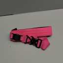 AirTag Dog Collar, 2" Wide Tactical Military Dog Collar with AirTag Holder & 3 Pet Patches, Soft Padded Reflective Waterproof Nylon Collar with Metal Buckle for Large Dogs (Hot Pink, L) (Neck Girth: 17.7-24.4)