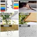 Amgo 8' x 8' x 8' Beige Triangle Sun Shade Sail, 95% UV Block Outdoor Shade Canopy, 200GSM HDPE Breathable Mesh Fabric for Small Patio Balcony and Garden