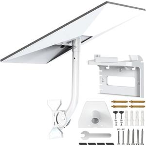 Starlink Gen 3 Mounting Kit - Adjustable Pole/Wall/Roof Mount with Pipe Adapter for Starlink V3 Standard Dish(White, 15.7-inch)