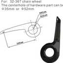 Bike Chain Guard Cover, Heavy-Duty Sprocket & Chainring Protector, Bicycle Crankset Protection Accessories for Mountain, Road & Kids Bikes Daily Commuting, Outdoor Riding & Training